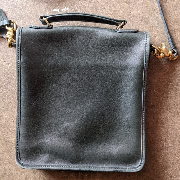 Vintage Coach Station Bag №5130 in Bottle Green - Picture 2 of 4